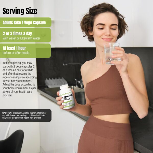 Version 1.0.0 Cápsulas vegetales Herbsforever Spirulina Plus 90 cápsulas 800mg