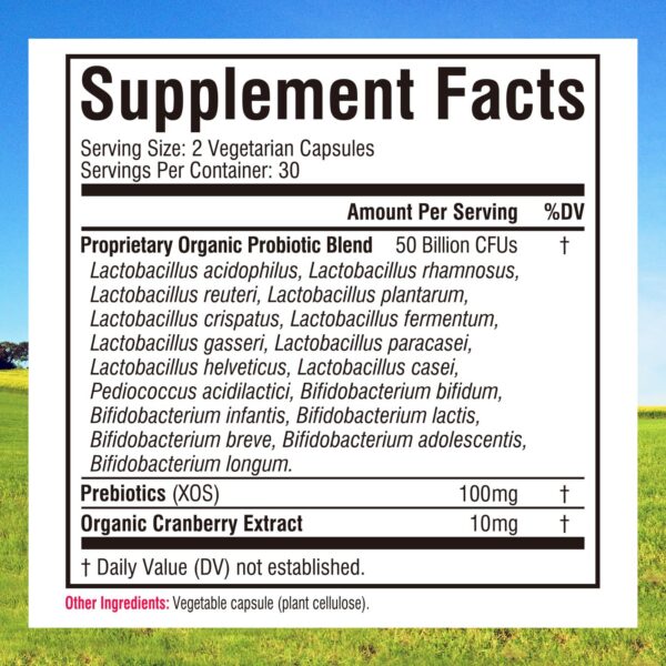 Cápsulas vegetales Innate Vitality con prebióticos y arándano