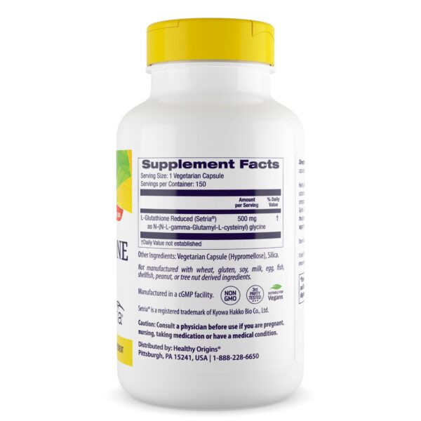Cápsulas vegetales de L-Glutatión de Healthy Origins