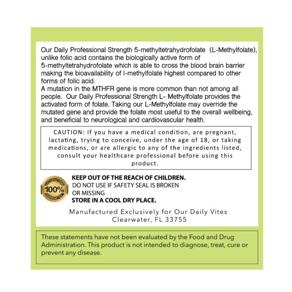 AND GIVE US TODAY OUR DAILY metilfolato 120 cápsulas