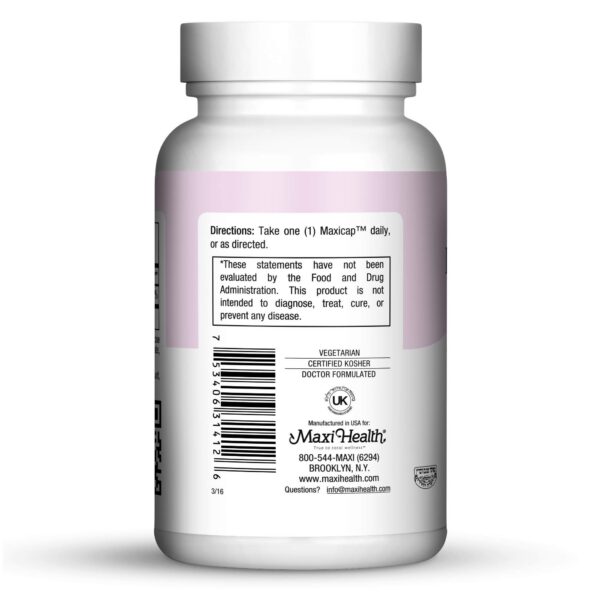 Cápsulas vegetales Maxi Health Biotina 5000 mcg para belleza