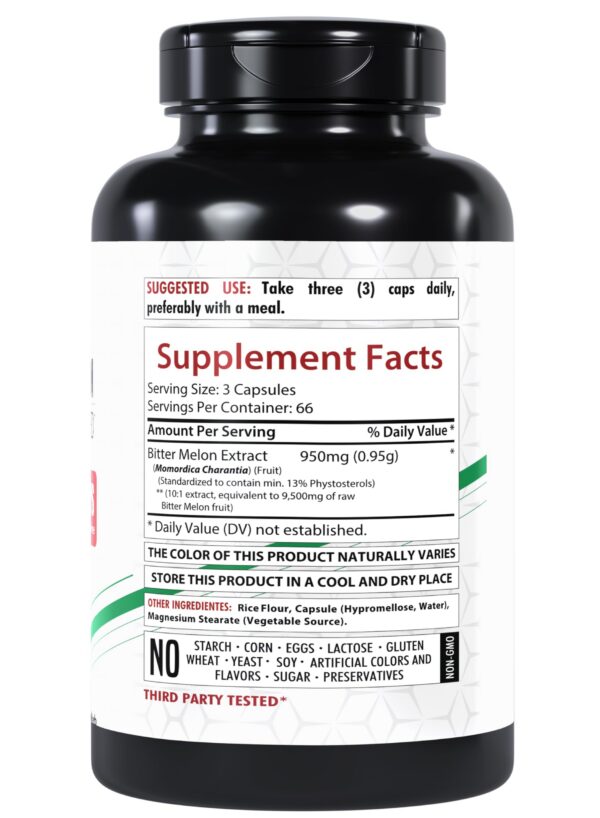 Version 1.0.0 Cápsulas vegetales melón amargo para suplemento diario