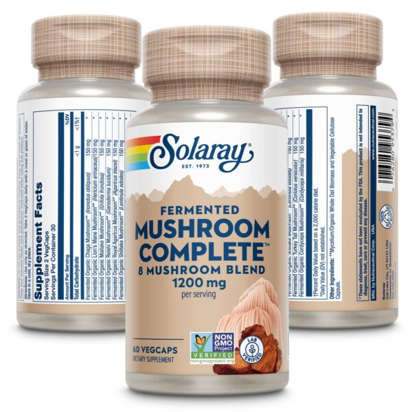 Cápsulas vegetales mezcla 8 hongos chaga reishi cordyceps