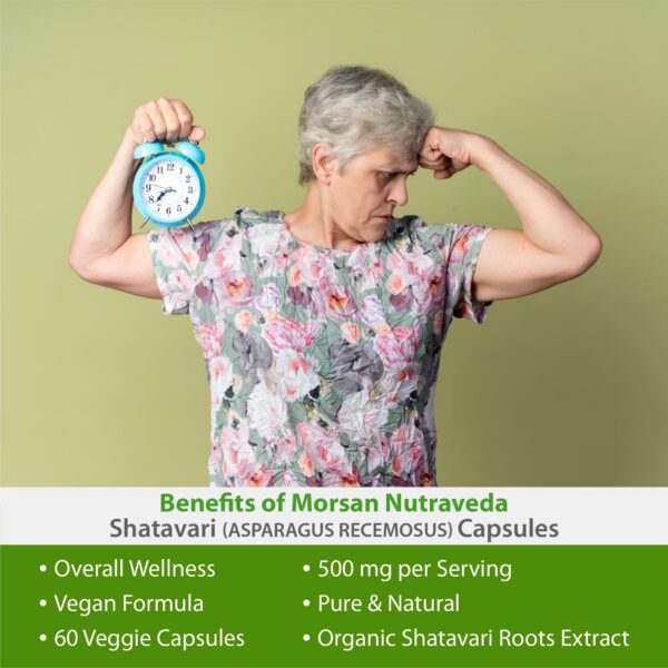 Cápsulas vegetales Morsan Shatavari alta potencia 500 mg