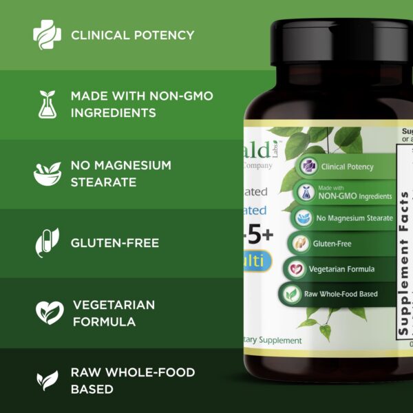 Cápsulas vegetales multivitamínico Emerald Labs 45+