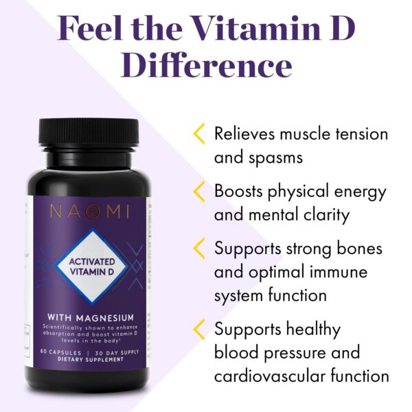 Version 1.0.0 Cápsulas vegetales NAOMI con vitamina D3 activada y magnesio