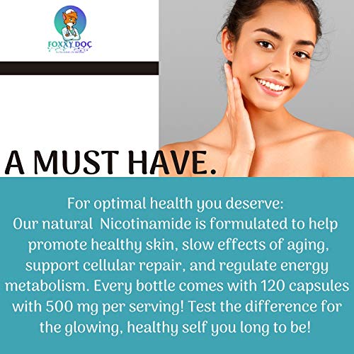 Cápsulas vegetales nicotinamida 500 mg Dr. Valerie Nelson