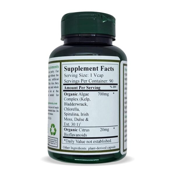 Version 1.0.0 Detalle cápsula algas y chlorella Green Organic