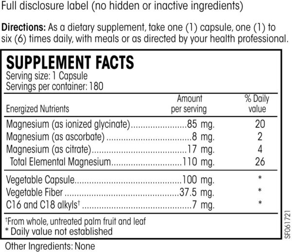 Version 1.0.0 Cápsulas vegetales PERQUE Mg Plus Guard para salud cardiaca y metabolismo