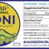 Version 1.0.0 Cápsulas vegetales con polvo de Noni orgánico 400 mg