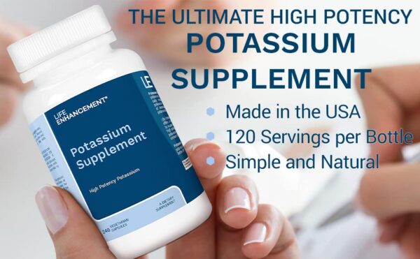Cápsulas vegetales potasio 1020 mg Life Enhancement