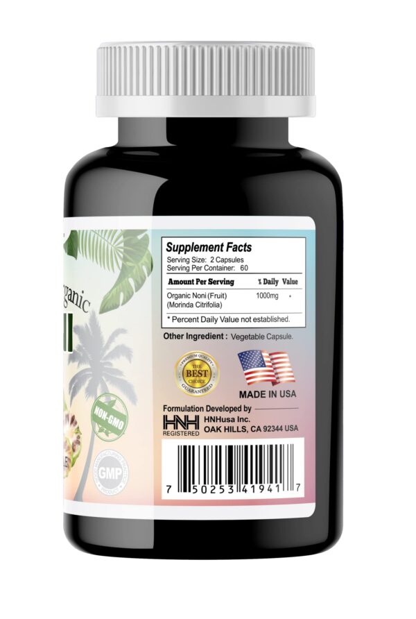 Cápsulas vegetales premium Dr.K&C HNHusa Noni orgánico