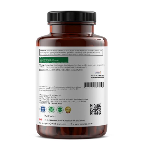 Cápsulas vegetales probióticas MEIBOTAN para digestión