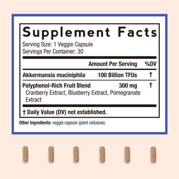 Cápsulas vegetales de probiótico Akkermansia Doctor's Recipes