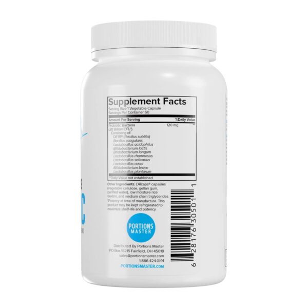 Version 1.0.0 Cápsulas vegetales de probióticos Portions Master