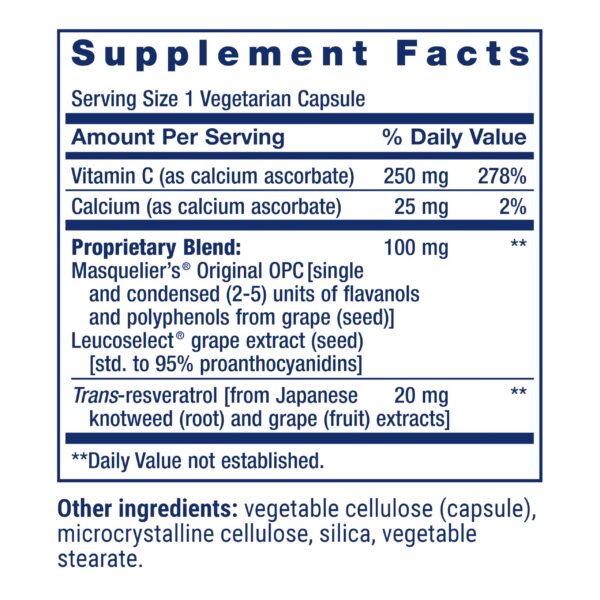 Cápsulas vegetales para protección cardiovascular suplemento Life Extension