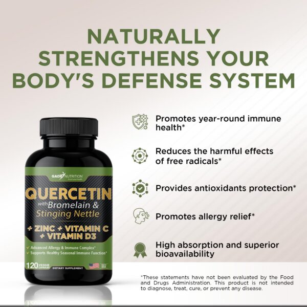 Cápsulas vegetales quercetina Gade Nutrition