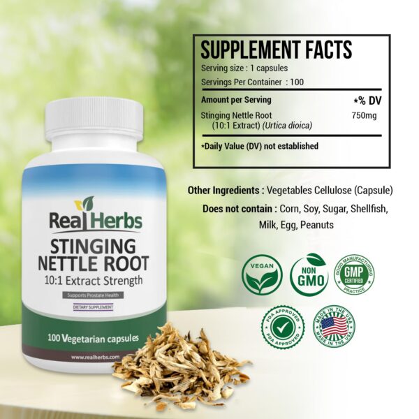 Cápsulas vegetales Real Herbs para tracto urinario y próstata saludable