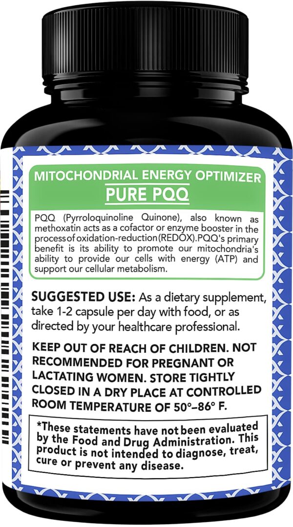 Version 1.0.0 Cápsulas vegetales de suplemento PQQ X Gold Health