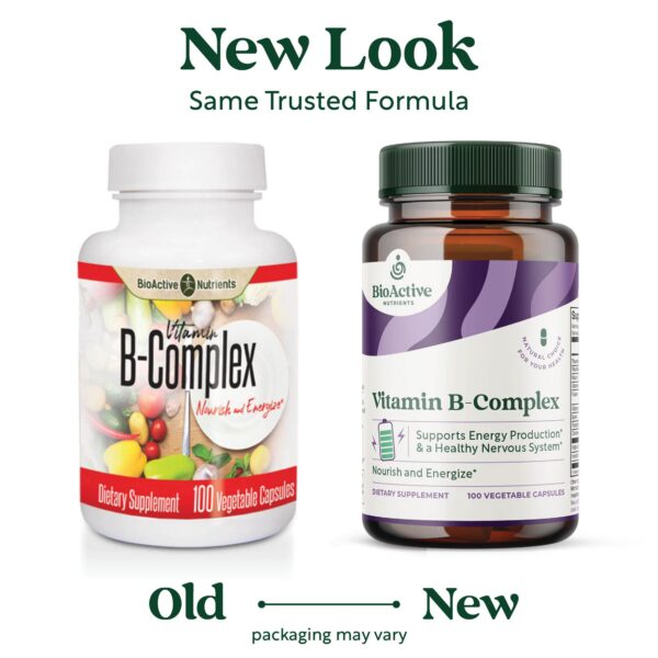 Cápsulas vegetales complejo vitamina B BioActive Nutrients