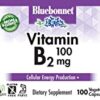 Cápsulas vegetales vitamina B2 Bluebonnet 100 mg muestra contenido