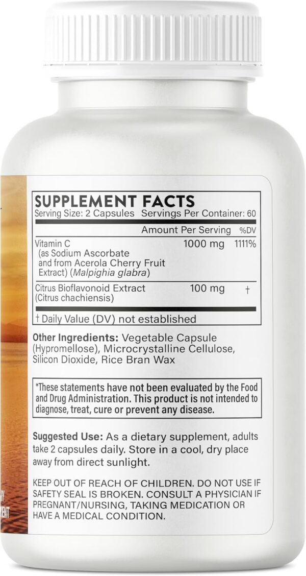 Cápsulas vegetales vitamina C de Oingo con acerola natural