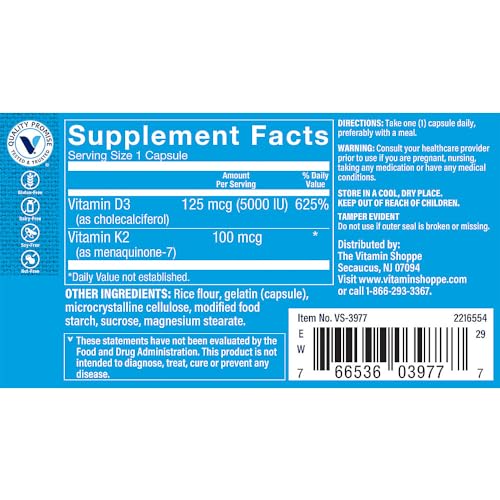 Version 1.0.0 Cápsulas vegetales vitamina d3 k2 5000 iu 60 unidades