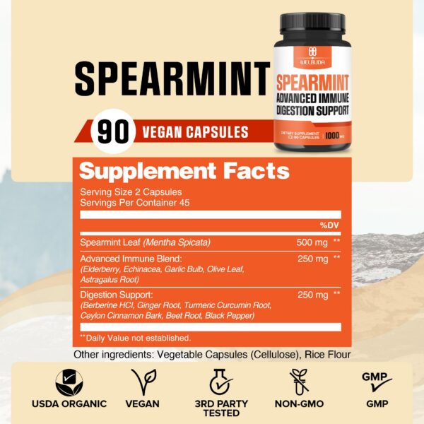 Cápsulas vegetales WELBUDA para sistema inmune y digestivo