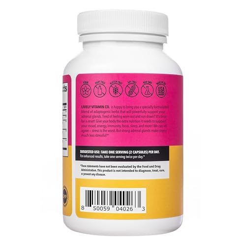 Version 1.0.0 Cápsulas vegetarianas Adrenal Boost para nerviosismo y enfoque