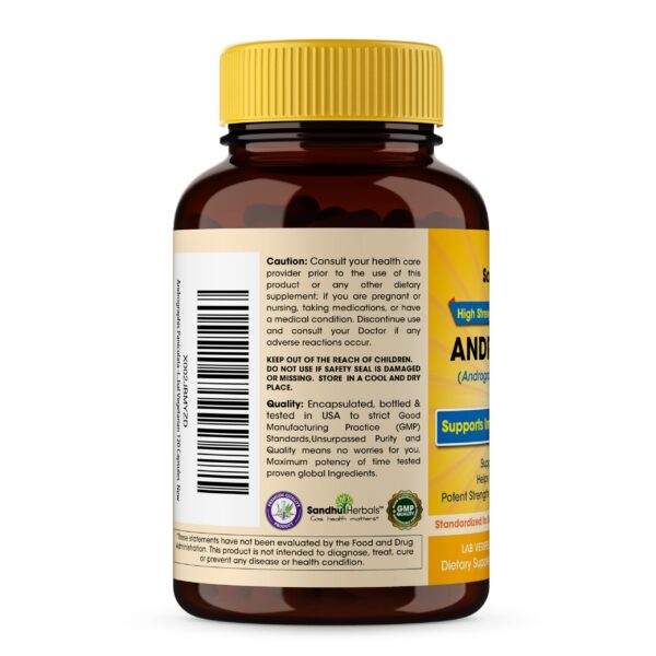 Version 1.0.0 Cápsulas vegetarianas Andrographis extracto 1000mg