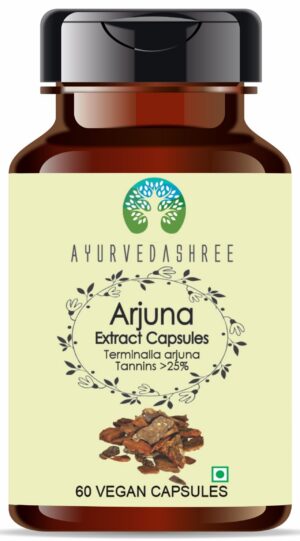 Cápsulas vegetarianas Arjuna 500mg AYURVEDASHREE suplemento