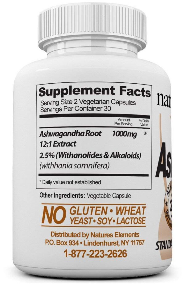 Detalle de cápsulas vegetarianas Ashwagandha para reducción de estrés y energía