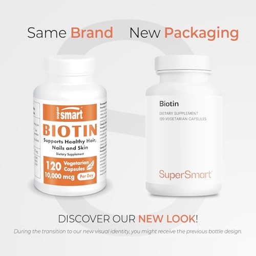 Cápsulas vegetarianas biotina alta potencia Supersmart