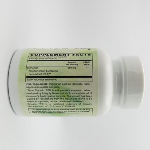 Cápsulas vegetarianas canela Cinnulin PF Holly Hill