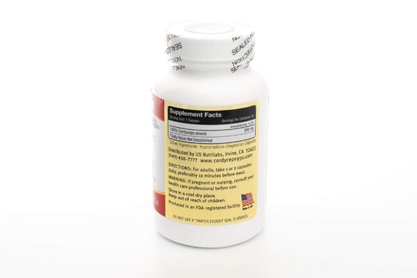 Cápsulas vegetarianas Cordyceps 950 mg