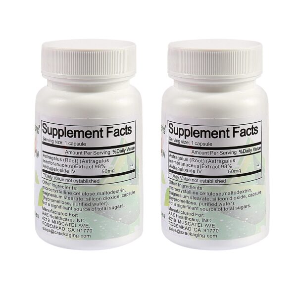 Detalle cápsulas vegetarianas Crackaging Astragalósido IV