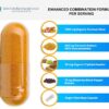 Cápsulas vegetarianas de cúrcuma con BioPerine para absorción