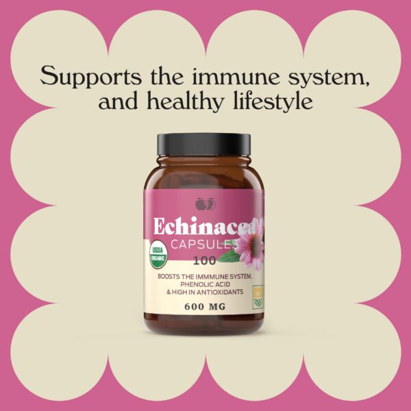 Cápsulas vegetarianas de extracto puro de equinácea