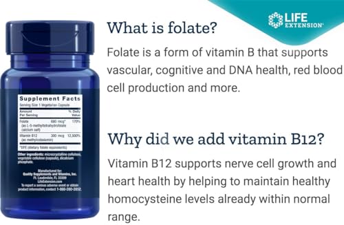 Cápsulas vegetarianas folato bioactivo y vitamina b12 sin gluten