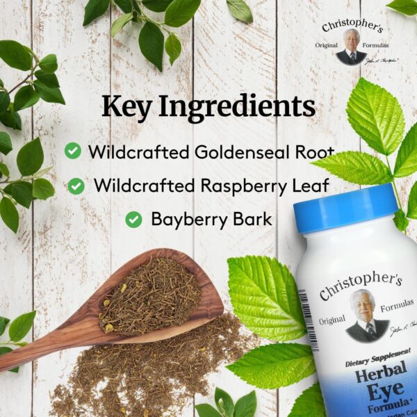 Version 1.0.0 Cápsulas vegetarianas fórmula ojos Christopher en envase