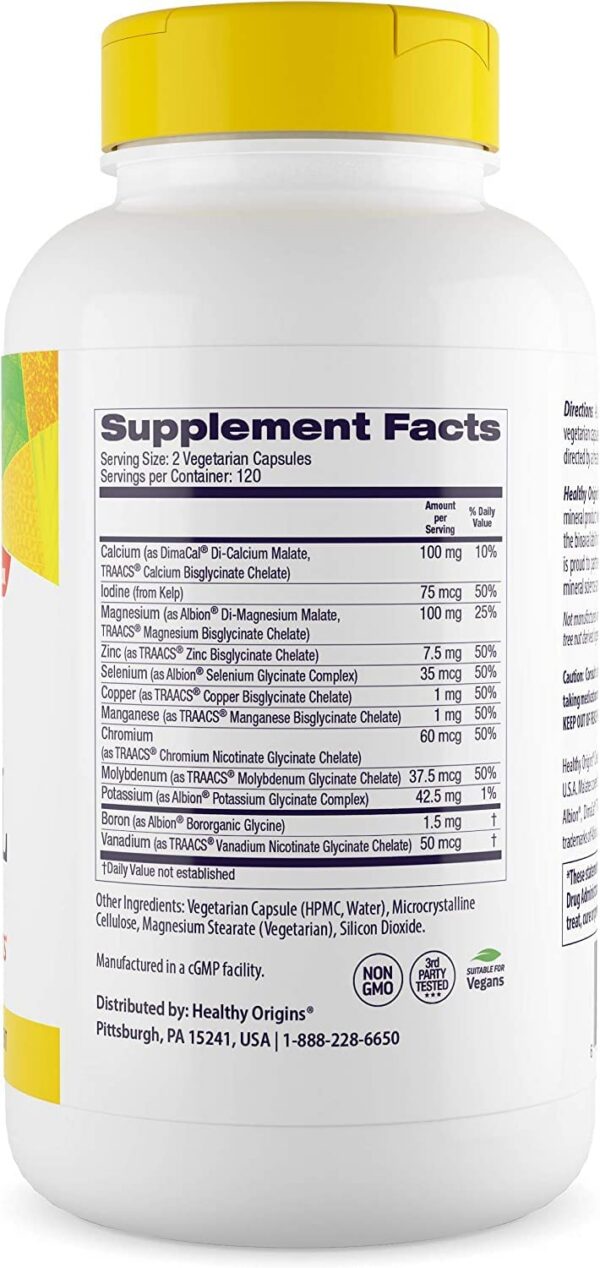 Cápsulas vegetarianas Healthy Origins multi minerales