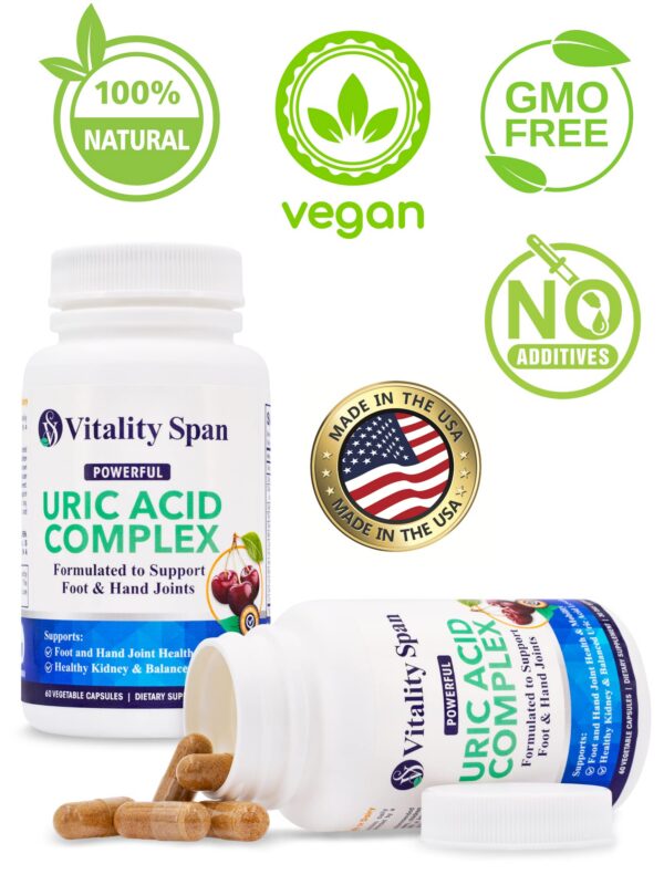 Cápsulas vegetarianas para limpieza ácido úrico y detox