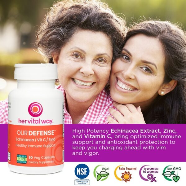 Cápsulas vegetarianas Our Defense para sistema inmune