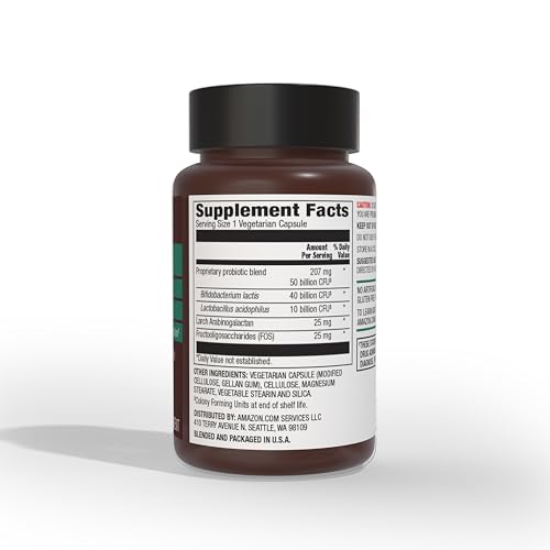 Version 1.0.0 Cápsulas vegetarianas probiótico Amazon Elements detalle