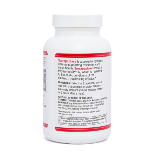 Capsulas vegetarianas Serrapeptase 80000 SPU AST Enzymes