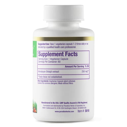 Version 1.0.0 Cápsulas vegetarianas súper puras de Shilajit Paradise Herbs