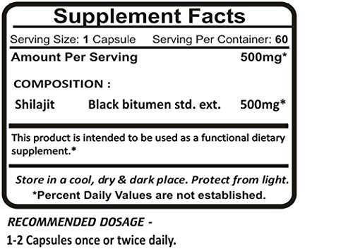 Cápsulas vegetarianas Shilajit de Planet Ayurveda
