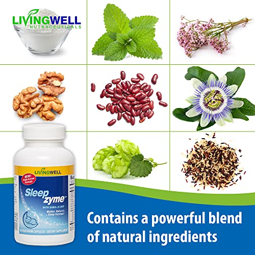 Cápsulas vegetarianas Sleepzyme para ayuda al sueño