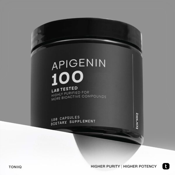Cápsulas vegetarianas Toniiq apigenina 98% pureza alta