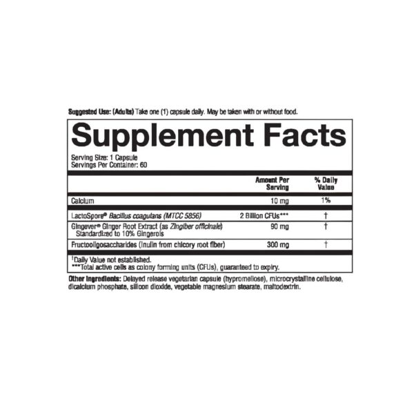 Cápsulas vegetarianas Youtheory 2X acción para salud intestinal